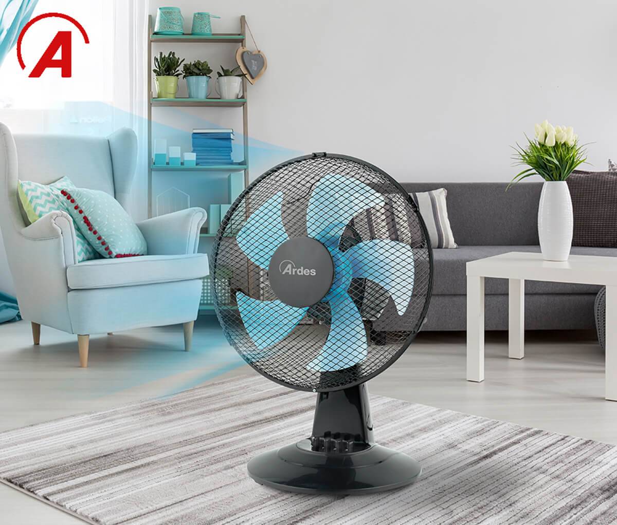 ARDES 5ST30N Asztali ventilátor - fekete 23145