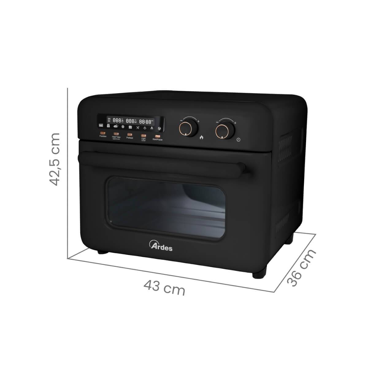 ARDES ARFRYA02 30 literes Air Fryer forrólevegős sütő, olajsütő - forgókosárral ajándék ARDES 1T20 kenyérpirítóval 32014