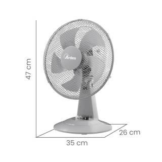 ARDES 5ST30G Asztali ventilátor - szürke