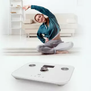 Ardes 2PPBFM digitális személyi mérleg – elegáns üveg felület