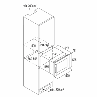 CATA - Beépíthető borhűtő VI-59036 X