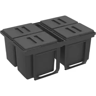 EKOTECH - Beépíthető hulladékgyűjtő JAZZ 75 4x15 liter+1x3 liter ÚJ 2026