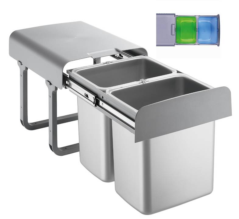 ekotech - beépíthető hulladékgyűjtő ekko 40 - 2x16 liter