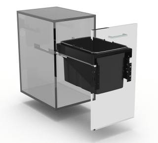 EKOTECH - Beépíthető hulladékgyűjtő FRONT 45 - 1x34 liter   