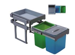 EKOTECH - Beépíthető hulladékgyűjtő TANK 40 - 2x16 liter