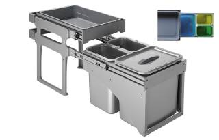 EKOTECH - Beépíthető hulladékgyűjtő TANK FRONT 40 - 1x16+2x8 liter