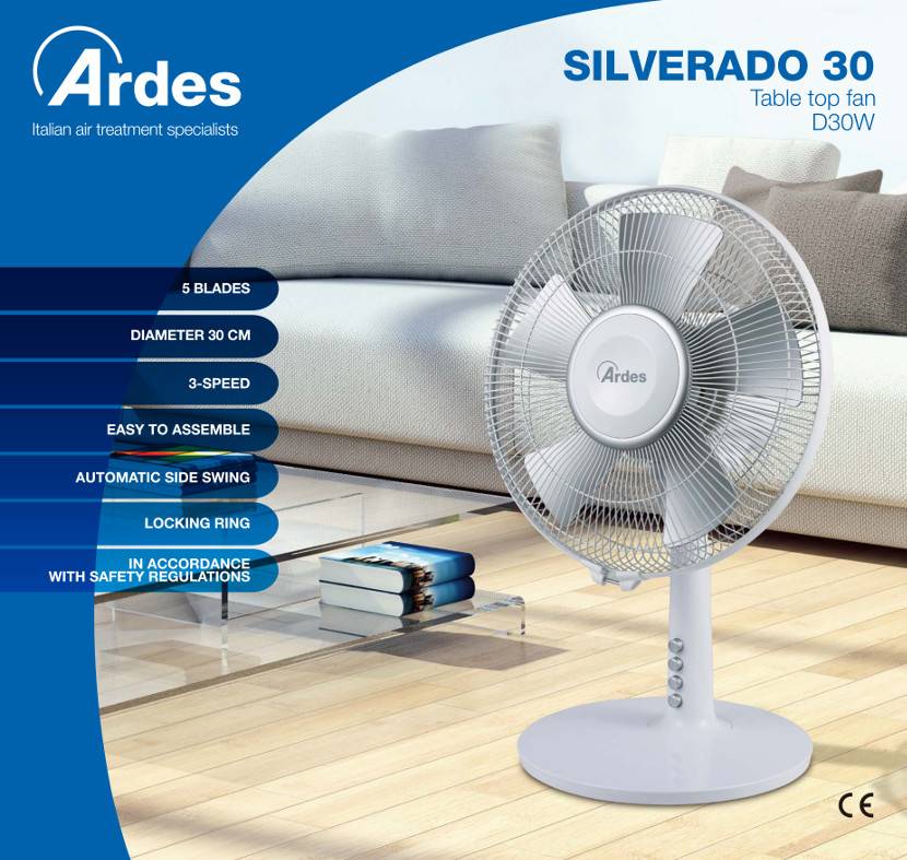 ARDES - Ventilátor asztali 30 cm 5D30W 12102